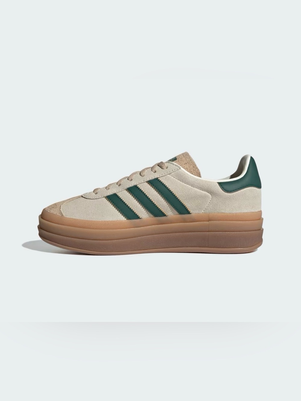 NWT adidas Gazelle Bold ID7056 Cream White Collegiate Green Women’s